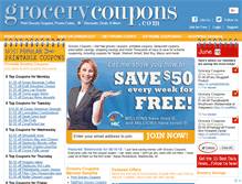 Tablet Screenshot of grocerycoupons.com